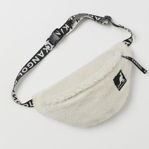 NWT H&M X KANGOL Shearling bag off white
